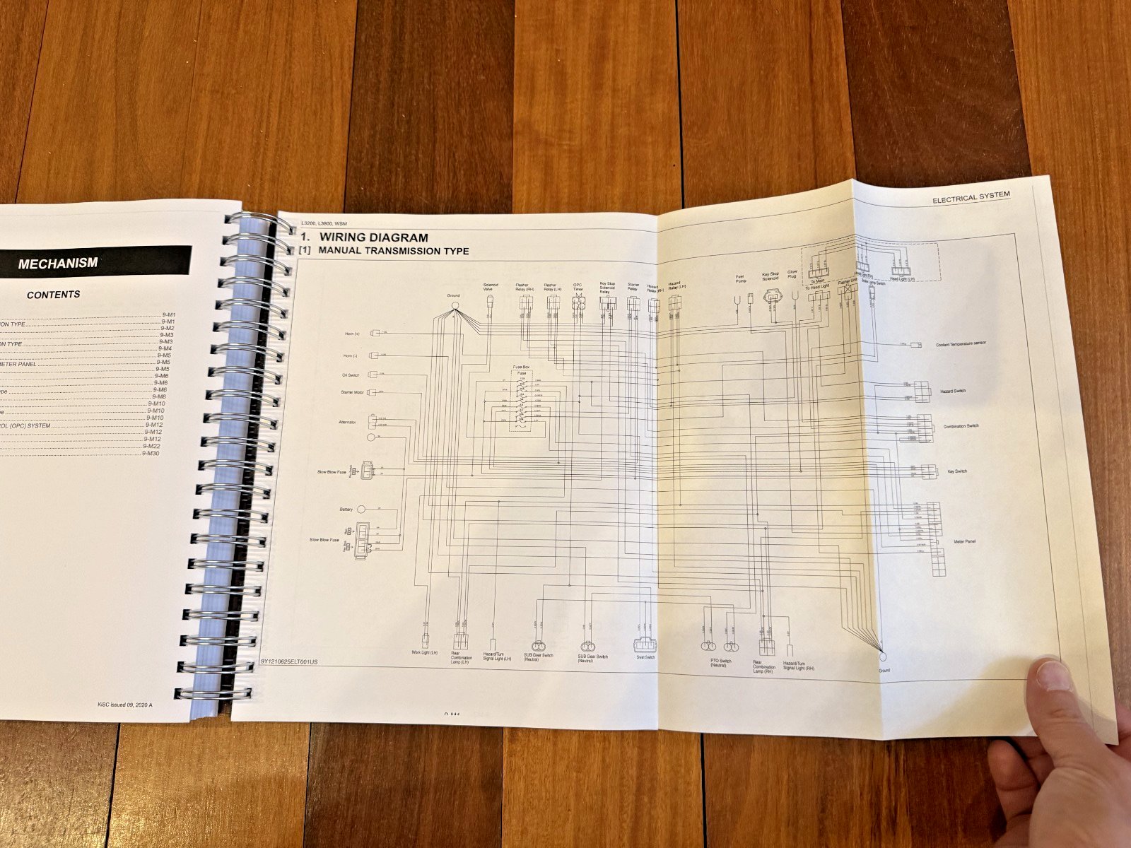 KUBOTA L3200 L3800 Tractor Workshop Manual 2011-2014 - BOUND - COVERS - FOLDOUTS