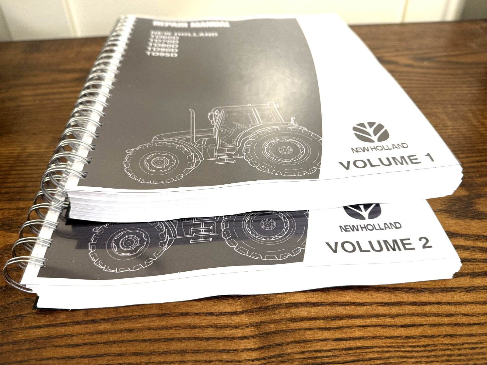 NEW HOLLAND TD60D TD70D TD80D TD90D TD95D Tractor SERVICE MANUAL BOUND, FOLDOUTS