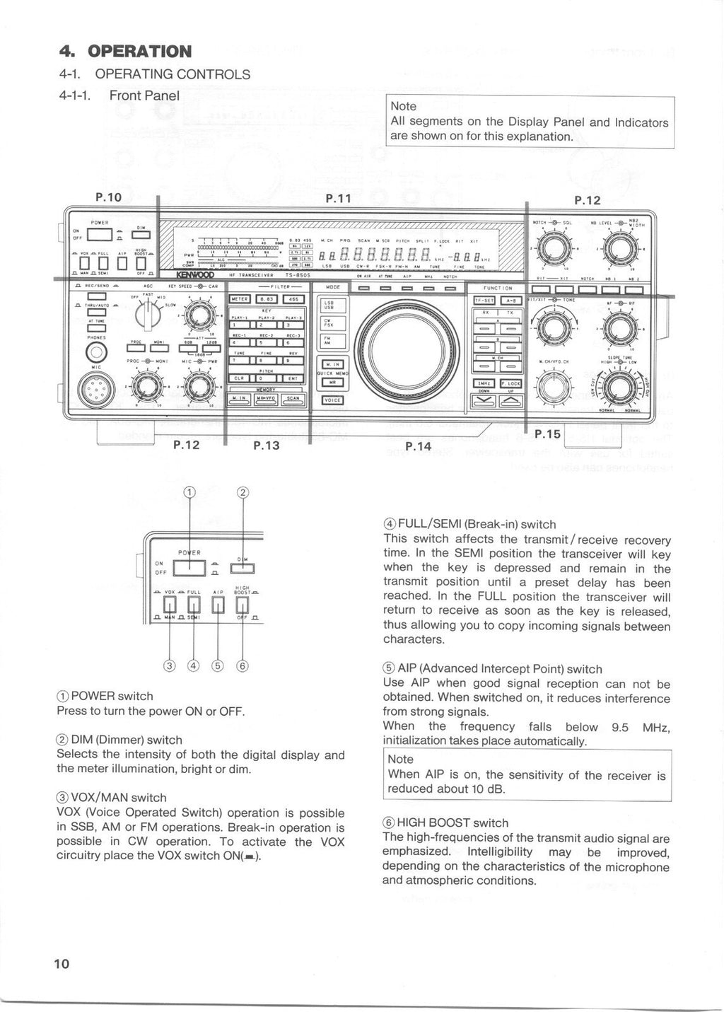KENWOOD TS-850S TRANCEIVER INSTRUCTION MANUAL - STEEL WIRE BOUND - TOUGH COVERS