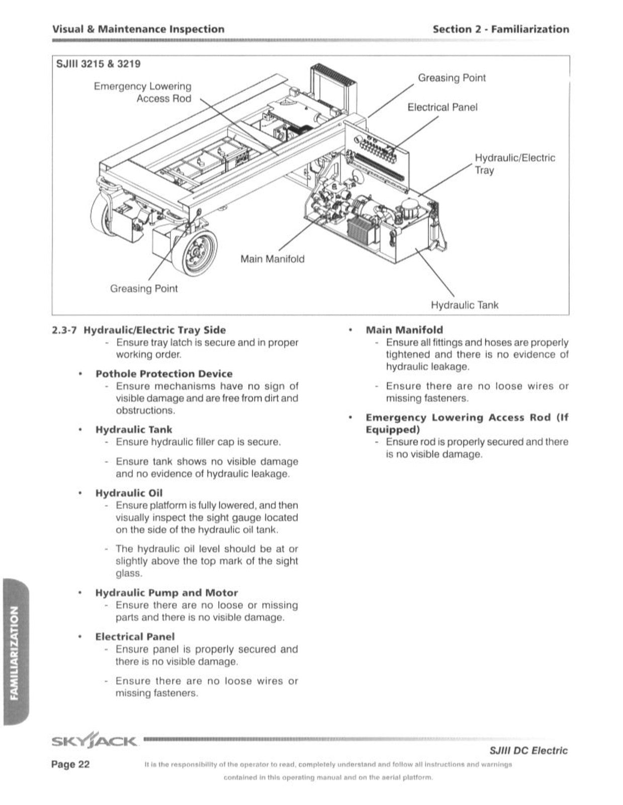 SKYJACK SJIII 3219 3226 4632 DC ELECTRIC SCISSOR LIFT User Manual - WIRE BOUND