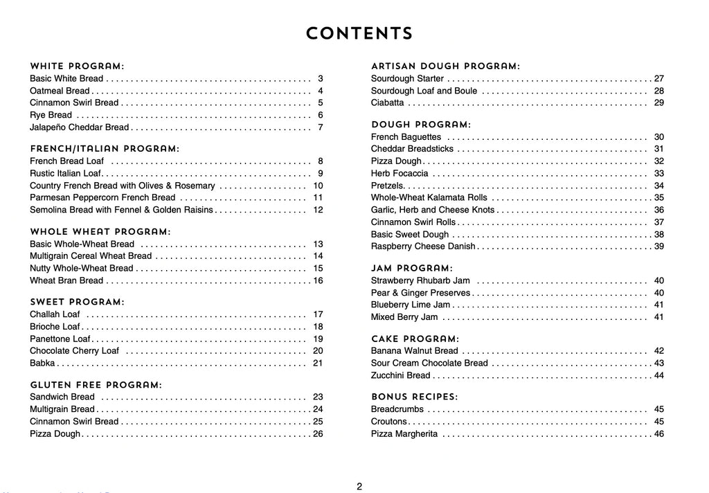 CUISINART CBK-110C Compact Automatic Bread Maker User Manual, Tough WIRE Binding