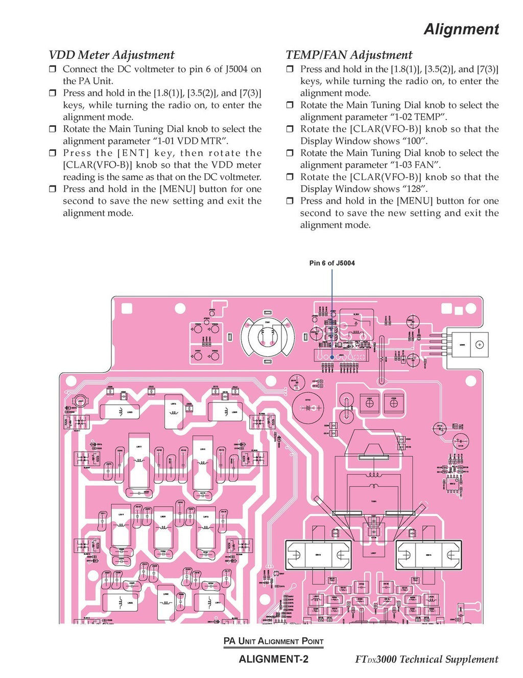 YAESU FT DX 3000 Transceiver Technical Supplement Manual BOUND, COVERS, FOLDOUTS