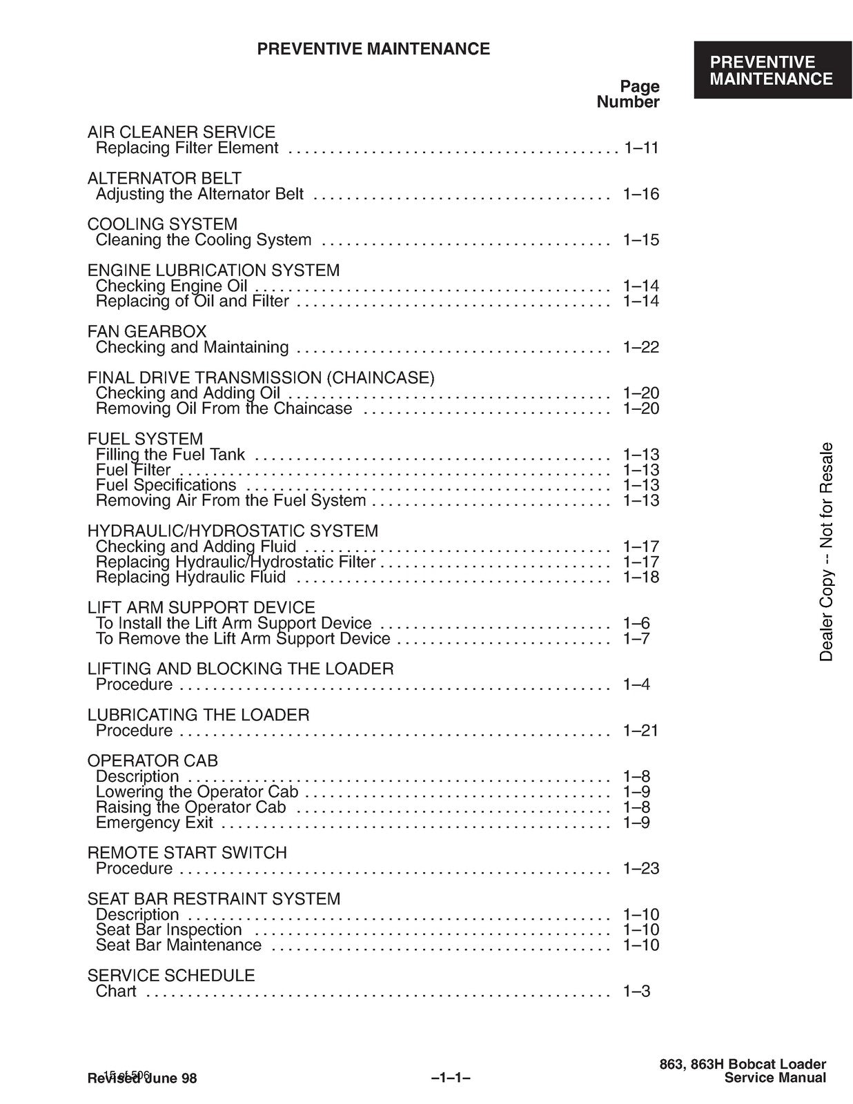 BOBCAT 863 & 863 HIGH FLOW SERVICE MANUAL - WIRE BOUND - COVERS - HUGE FOLDOUTS!