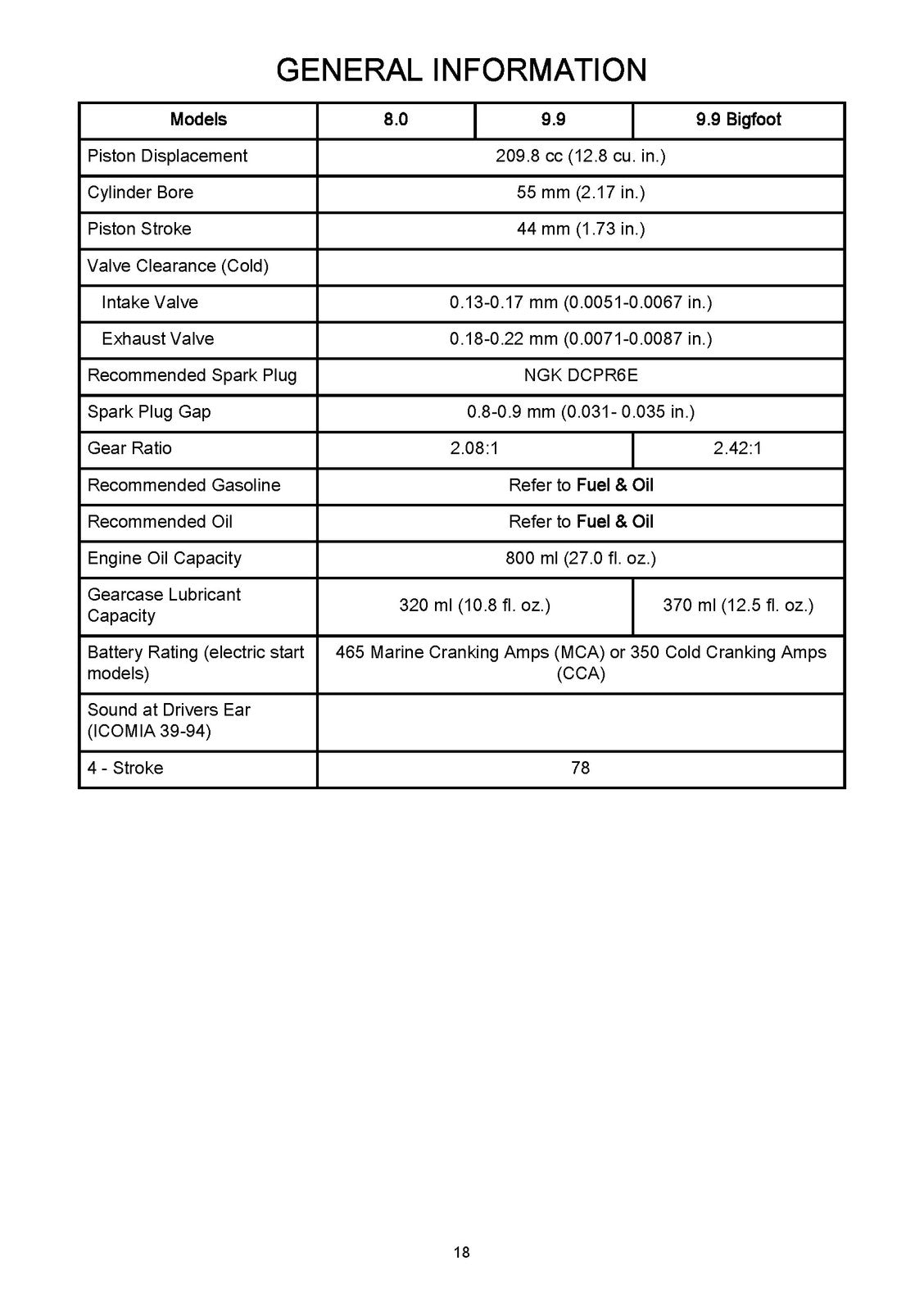 MERCURY 8/  9.9 & 9.9 Bigfoot 4-Stroke Operation Manual - WIRE BOUND - COVERS