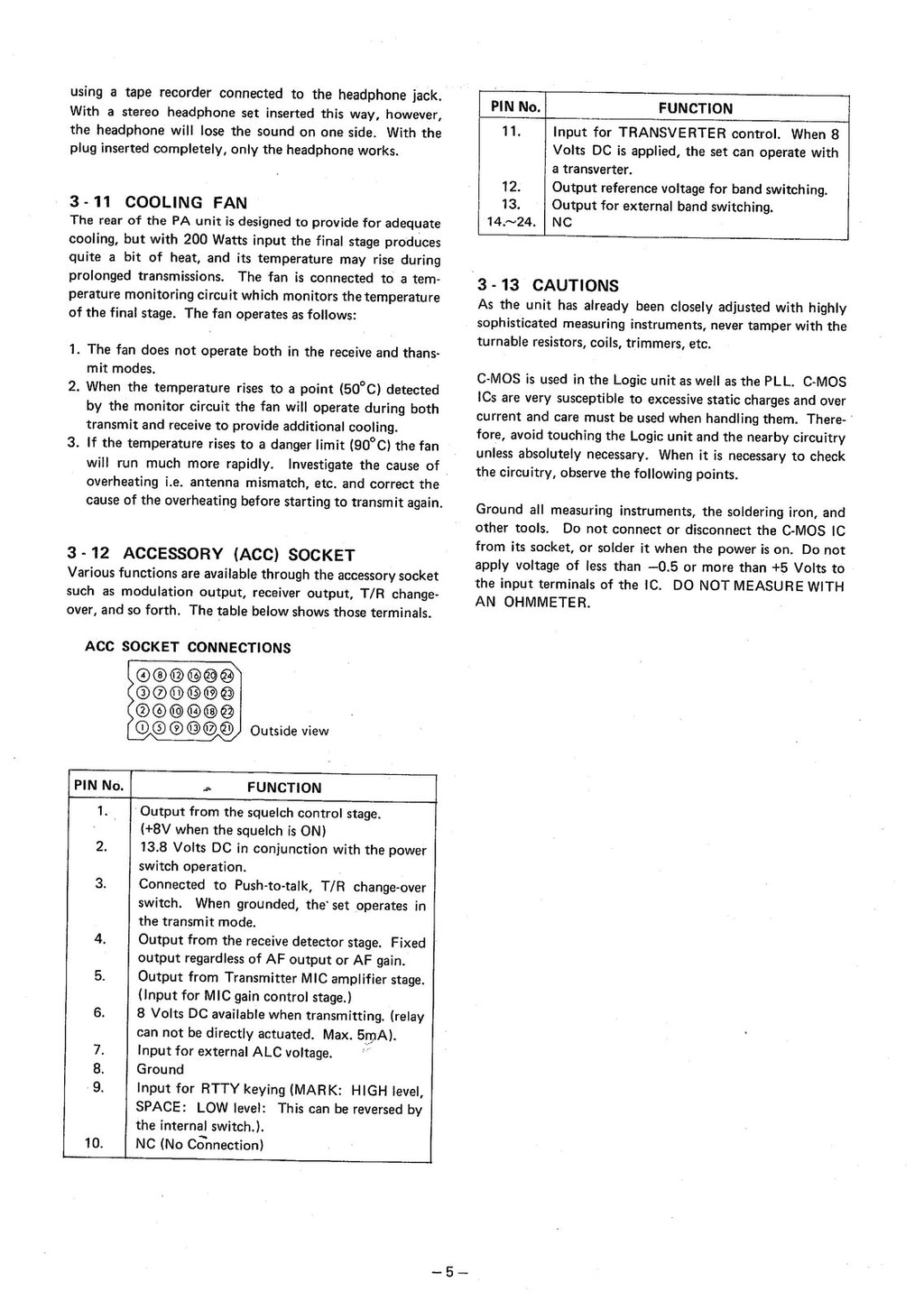 ICOM IC-751 HF All Band Transceiver Instruction Manual - WIRE BOUND - COVERS