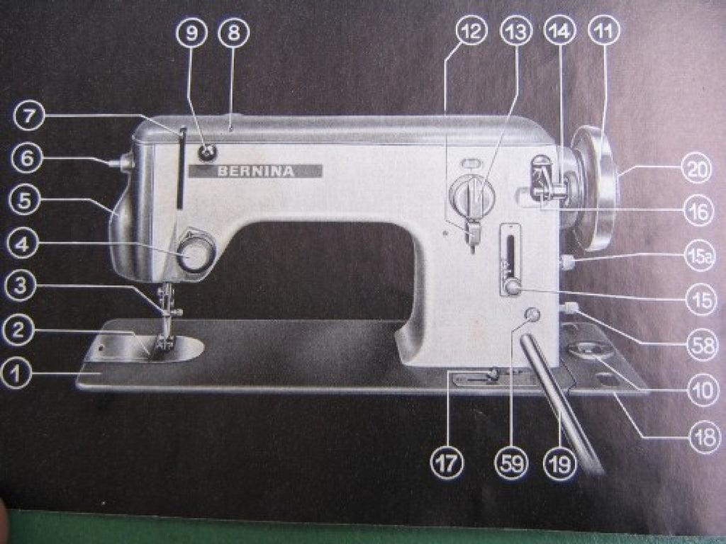 BERNINA 640-2 642-2 Favorit Sewing Machine Manual - WIRE BOUND - TOUGH COVERS