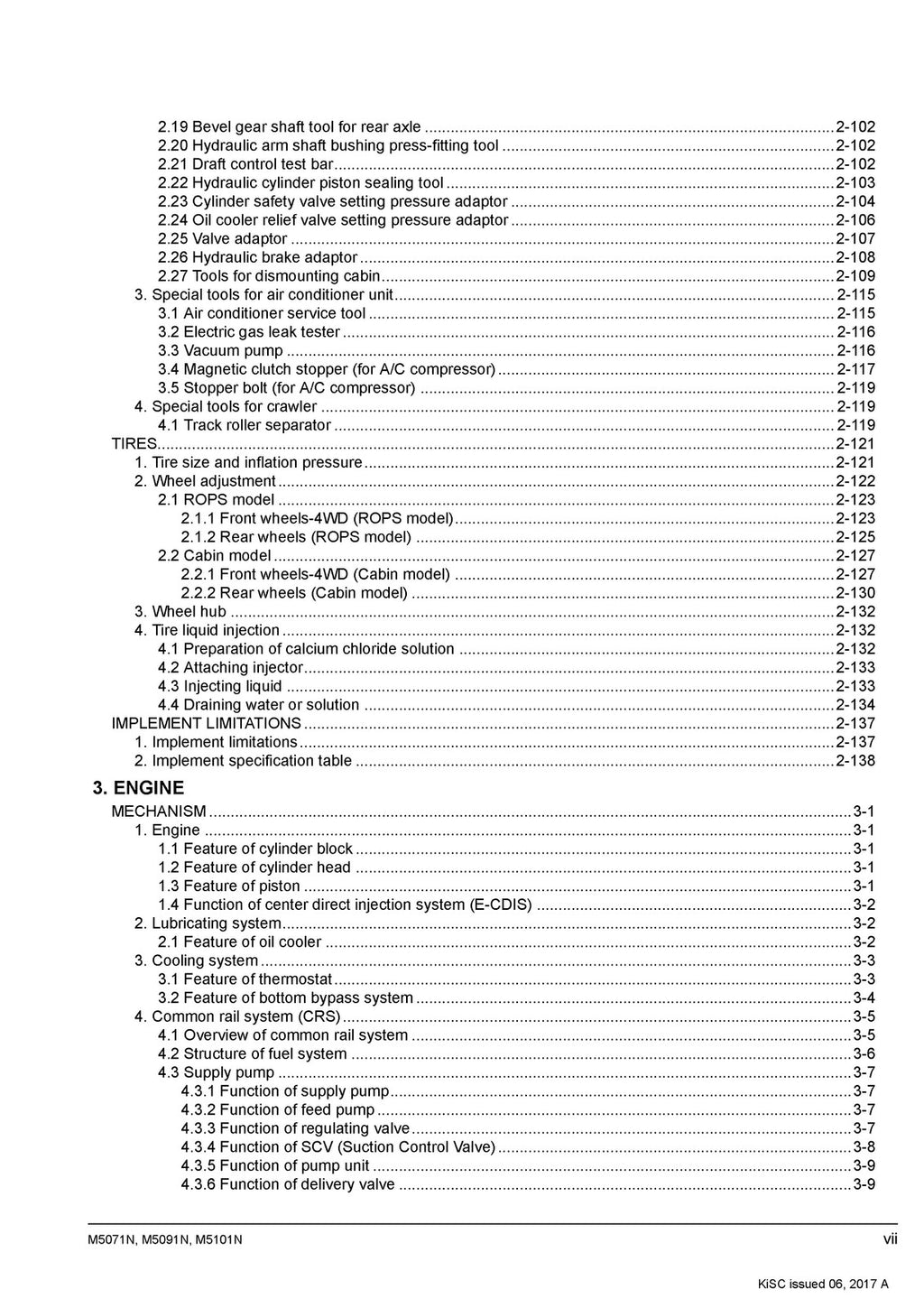 KUBOTA M5071N M5091N M5101N WORKSHOP MANUAL - WIRE BOUND & TOUGH COVERS