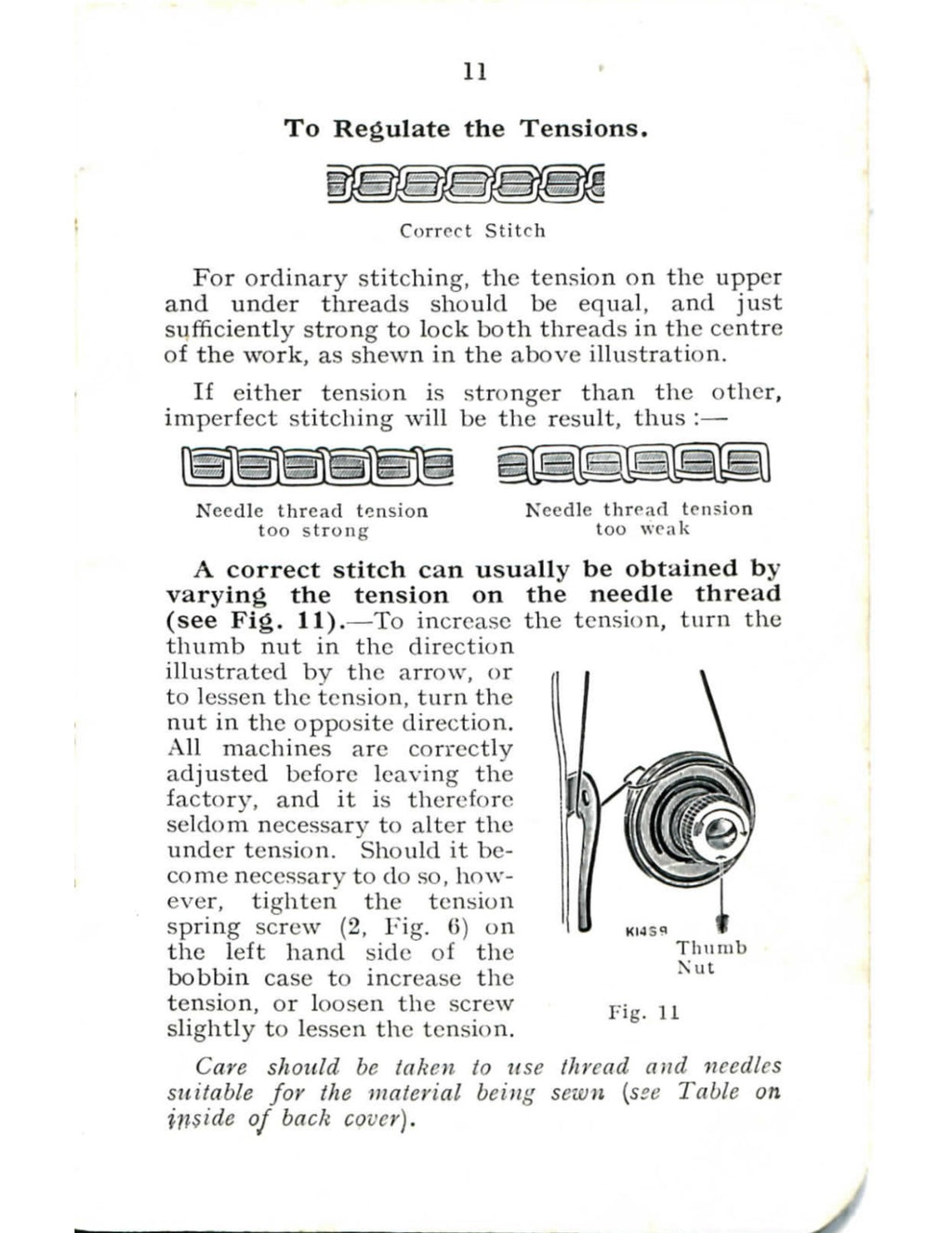SINGER 66 Sewing Machine User Manual Reprint of Original, Tough WIRE Binding