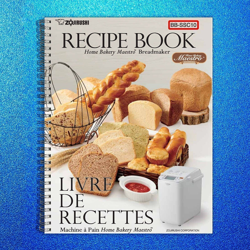 Zojirushi BB-SSC10 Bread Machine Manual + 38 Pg Recipe Book BUNDLE - Wire Bound