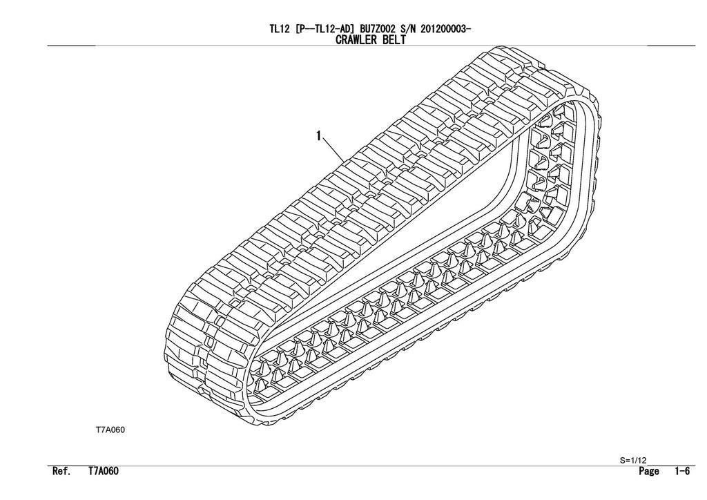 TAKEUCHI TL12 TL12-AD Crawler Loader Illustrated Parts Manual WIRE BOUND, COVERS