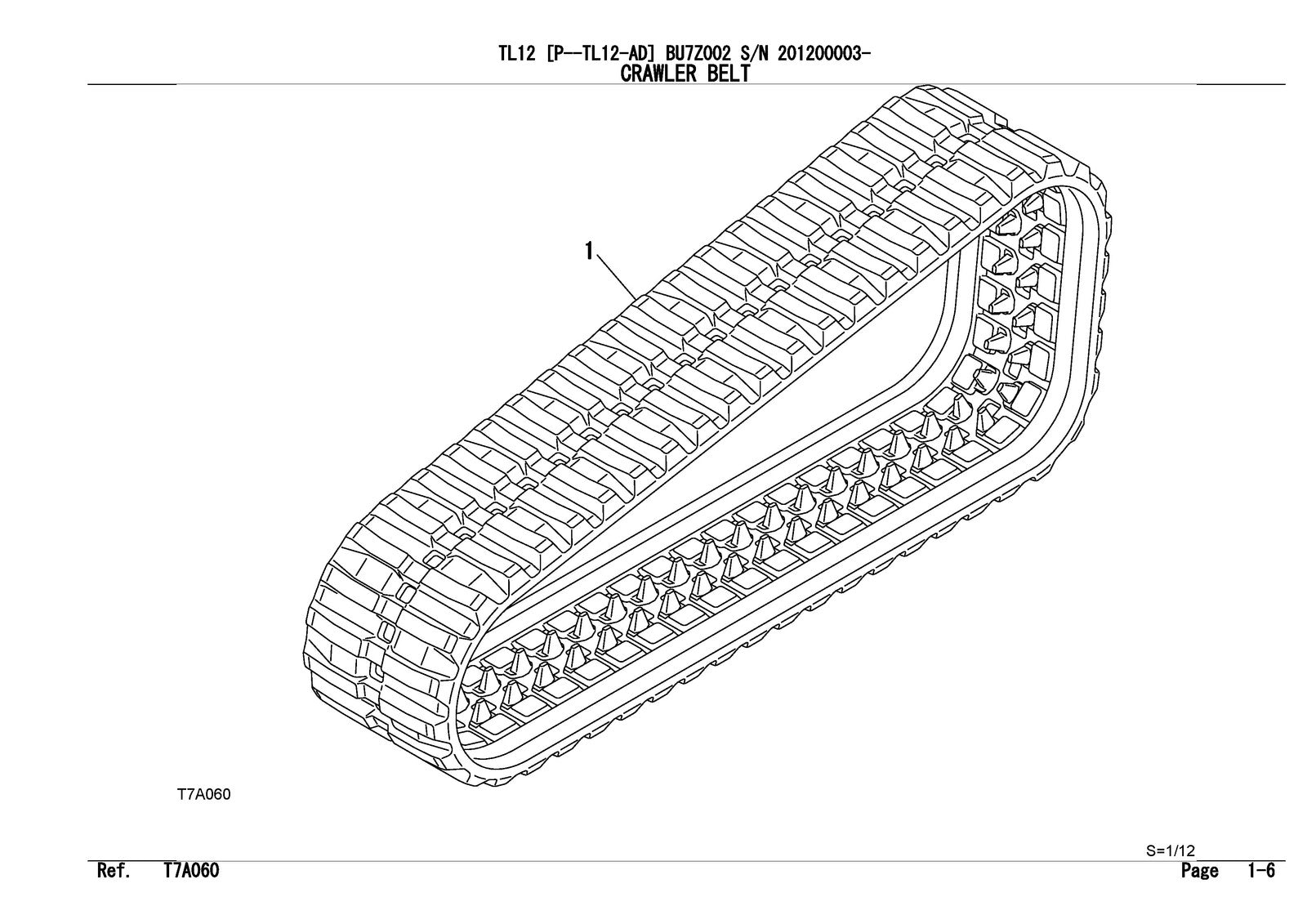 TAKEUCHI TL12 TL12-AD Crawler Loader Illustrated Parts Manual WIRE BOUND, COVERS