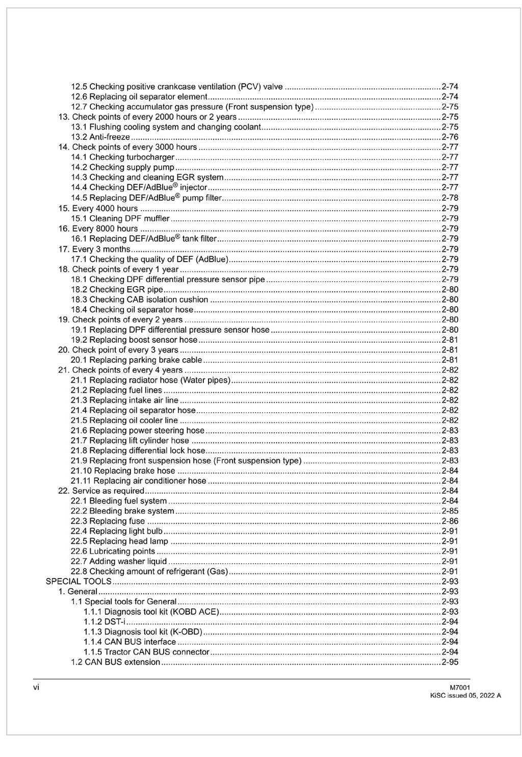 KUBOTA TRACTOR M7001 WORKSHOP MANUAL WSM - WIRE BOUND - TOUGH COVERS