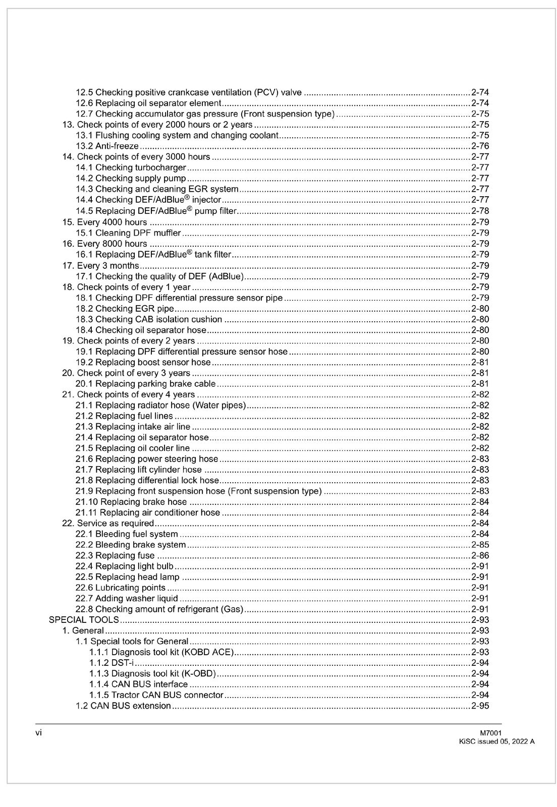 KUBOTA TRACTOR M7001 WORKSHOP MANUAL WSM - WIRE BOUND - TOUGH COVERS