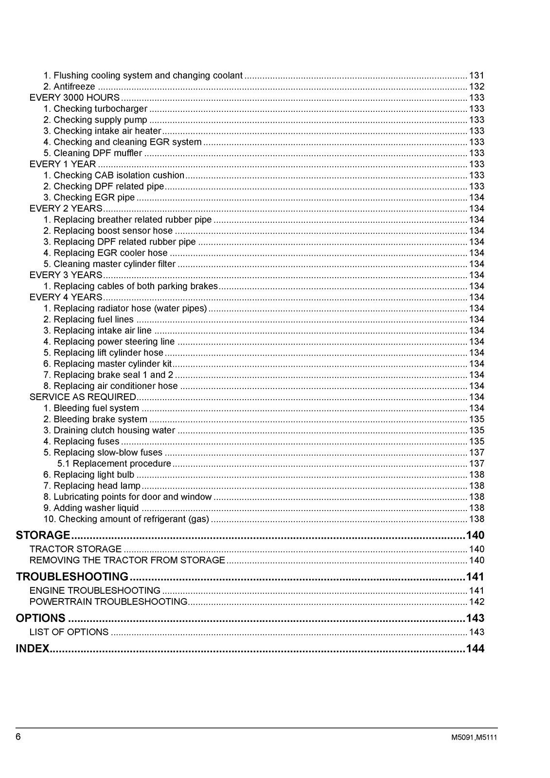 KUBOTA M5091 M5111 TRACTOR OPERATORS MANUAL - STEEL WIRE BOUND - TOUGH COVERS