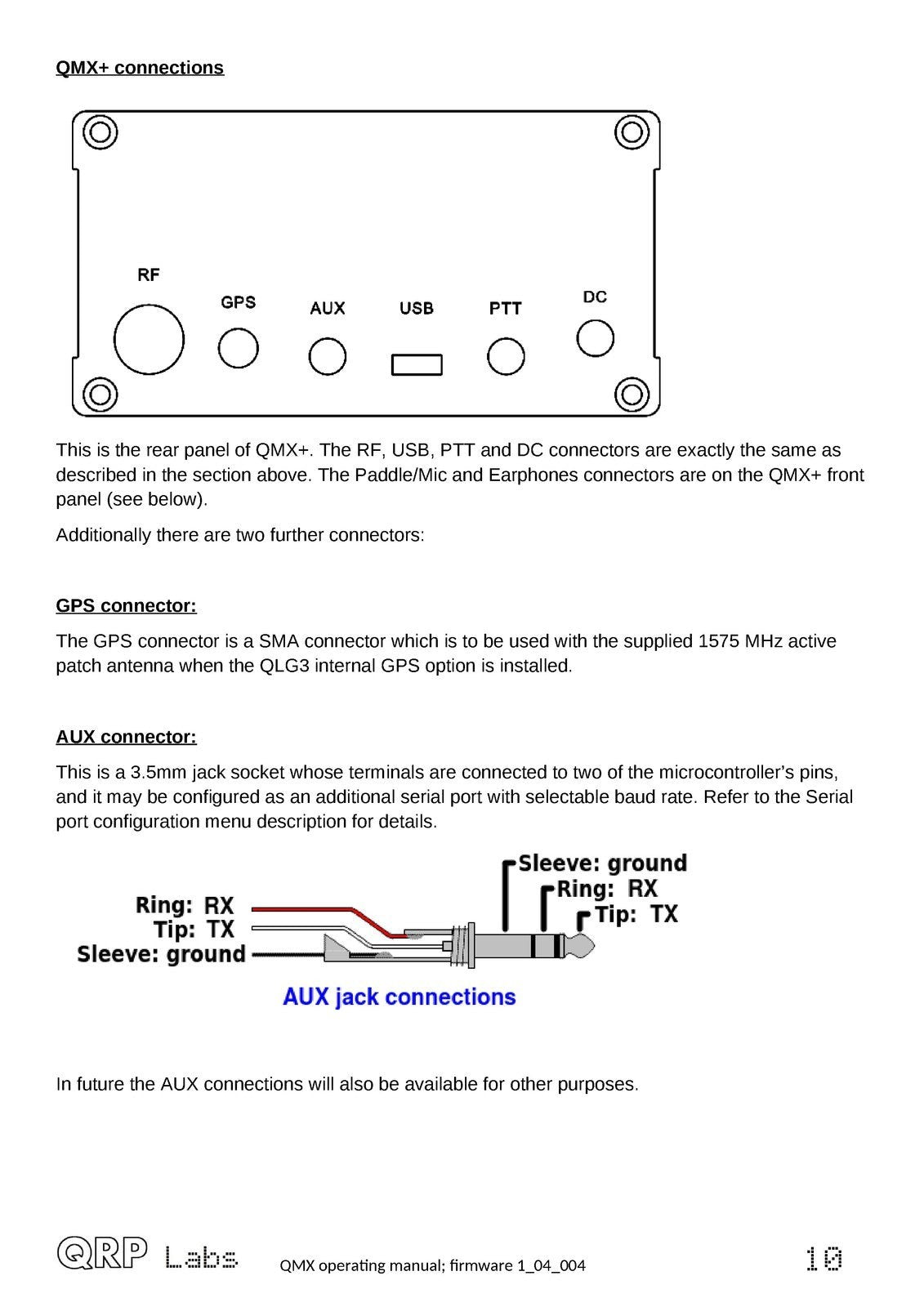 QRP LABS QMX Operating Manual fw 1-04-004 7-23-2026 - WIRE BOUND - TOUGH COVERS