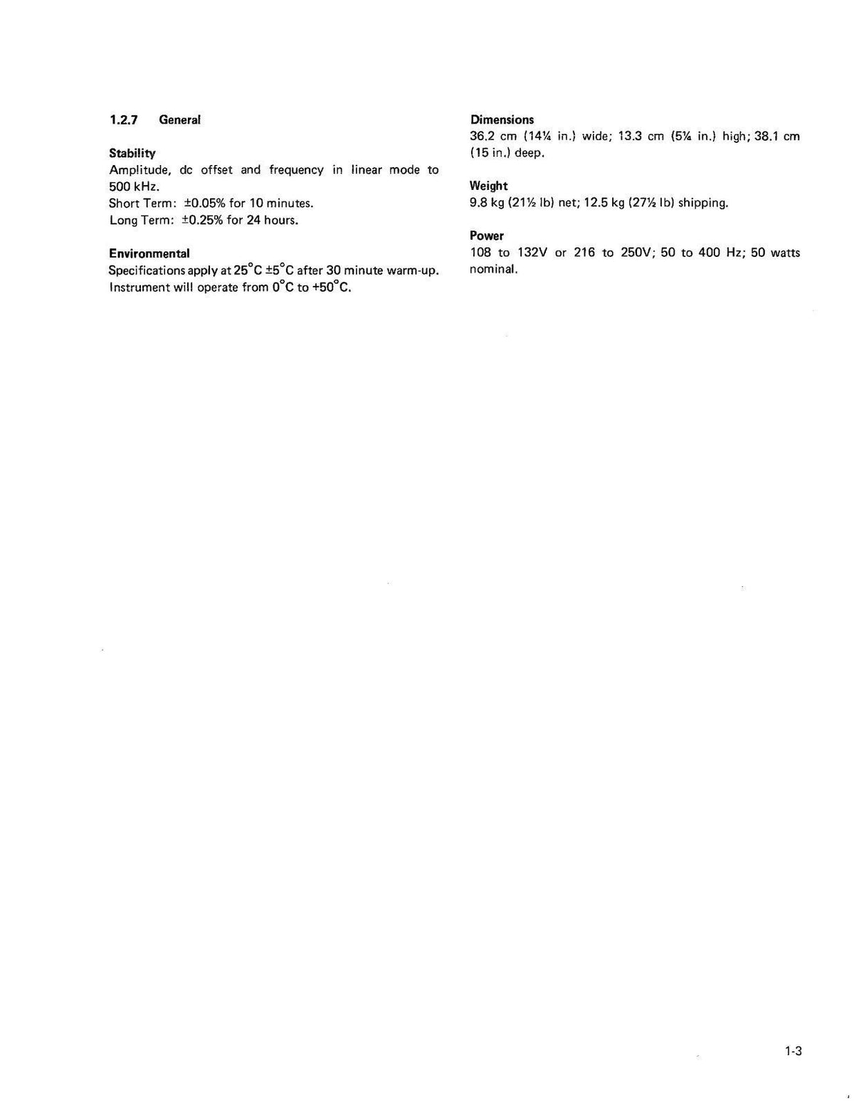 WAVETEK Model 166 Function Generator Instruction Manual - BOUND,COVERS, FOLDOUTS