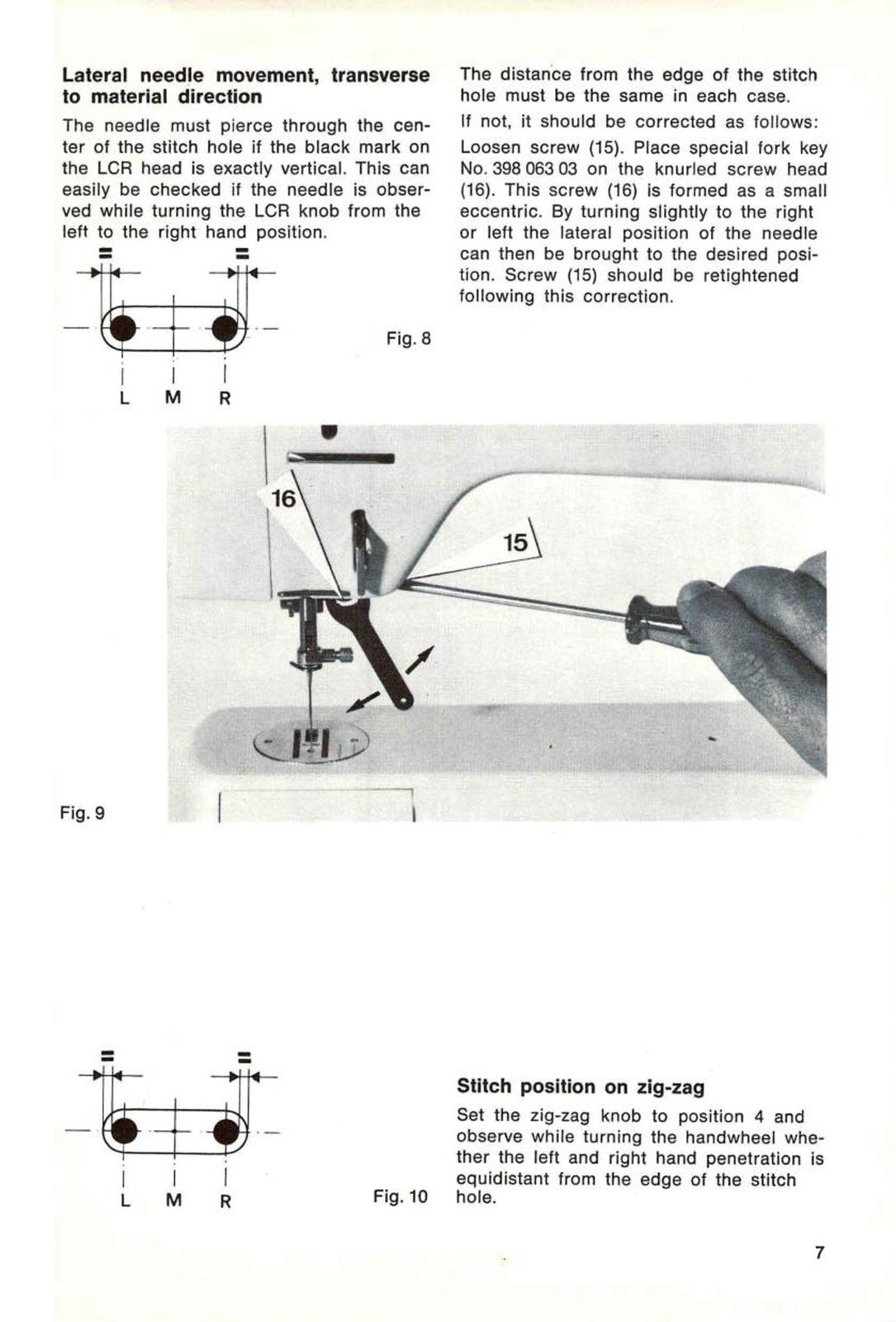 BERNINA 830 831 832 Adjustment SERVICE Manual (NOT USER MANUAL) - Bound, Covers