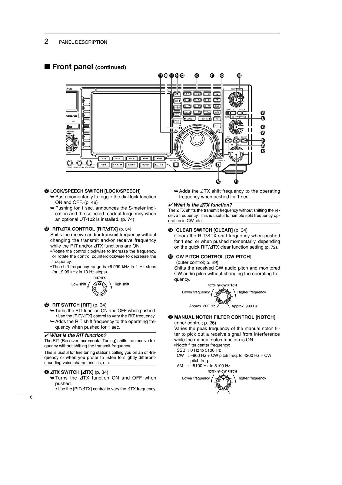ICOM IC-756PROII HF/50 MHz Transceiver Instruction Manual WIRE BOUND, COVERS