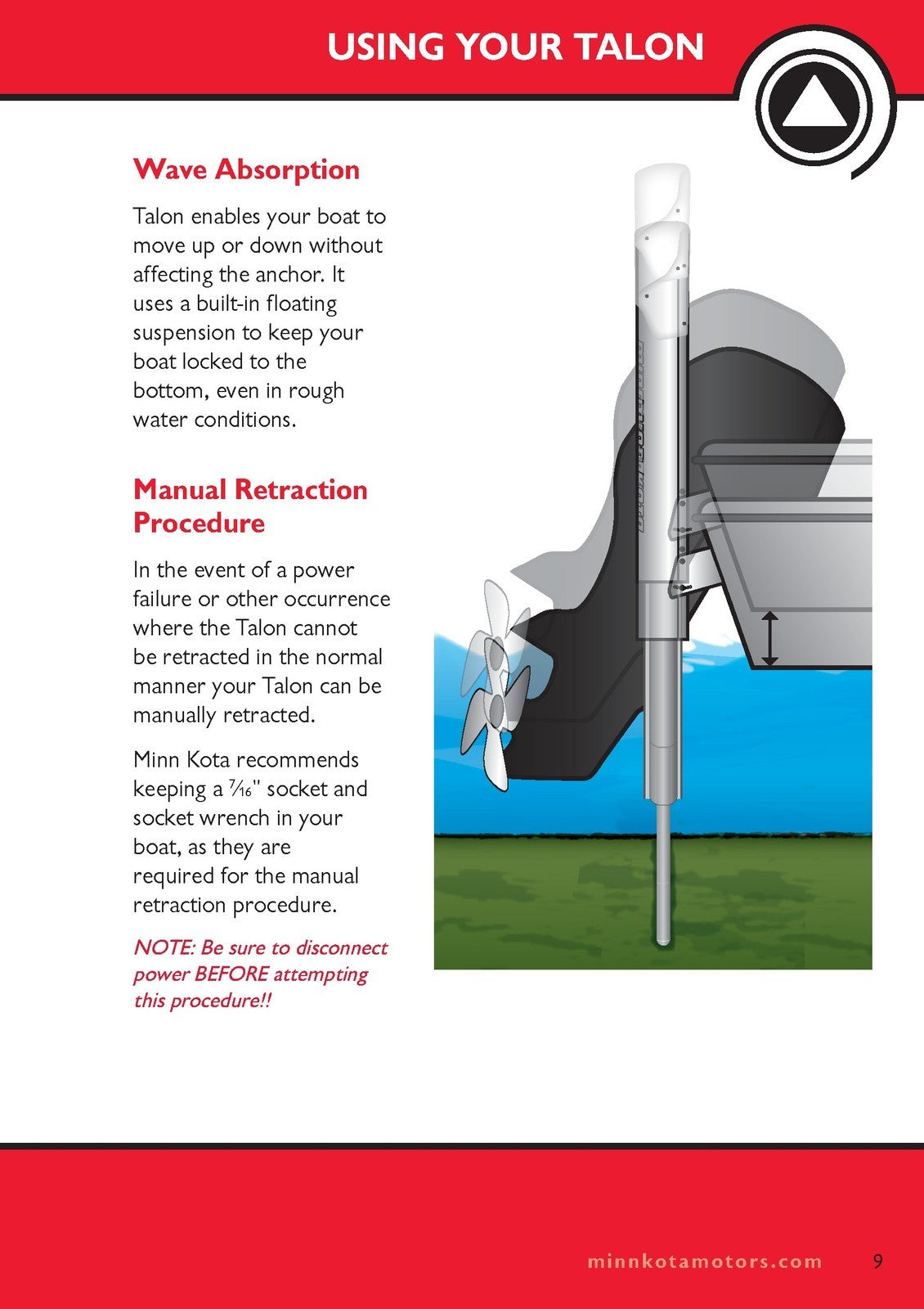 MINN KOTA Talon Shallow Water Anchor 2011-2013 Manual WIRE BOUND - TOUGH COVERS