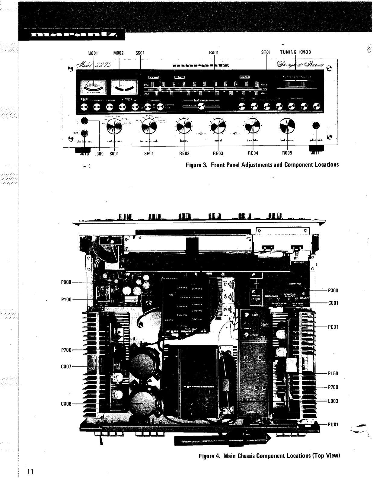 MARANTZ 2275 Receiver Service Manual - STEEL WIRE BOUND - PROTECTIVE COVERS