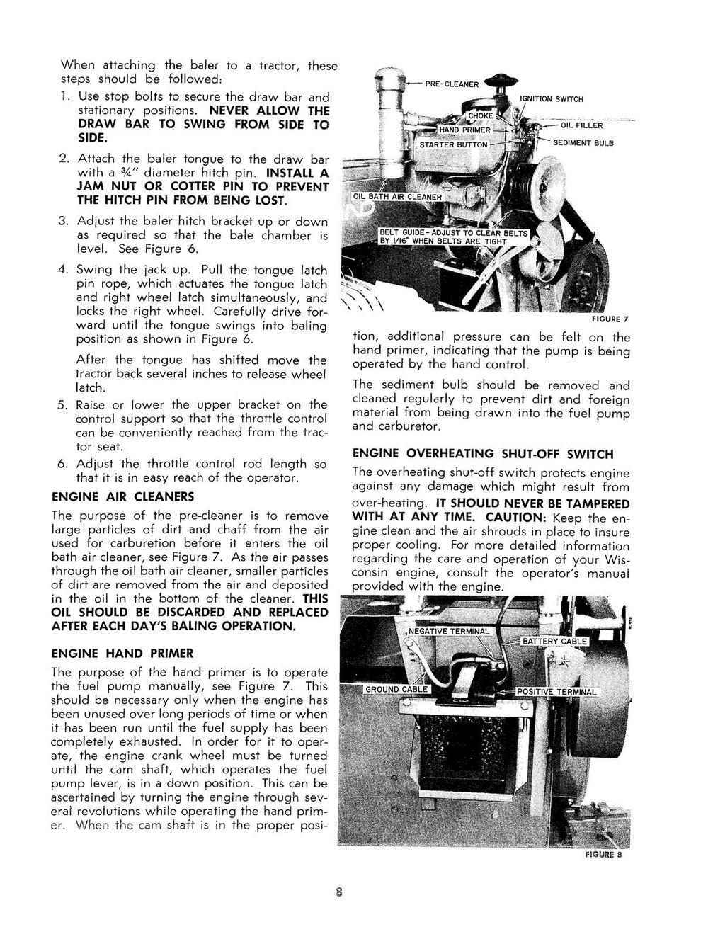 New Holland 276 HayLiner Operators Manual - STEEL WIRE BOUND - PROTECTIVE COVERS