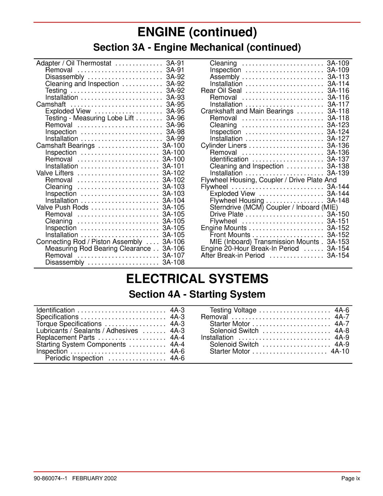 Mercury Mercruiser #22 Service Manual In-Line Diesel D2.8L D4.2L D-Tronic COVERS