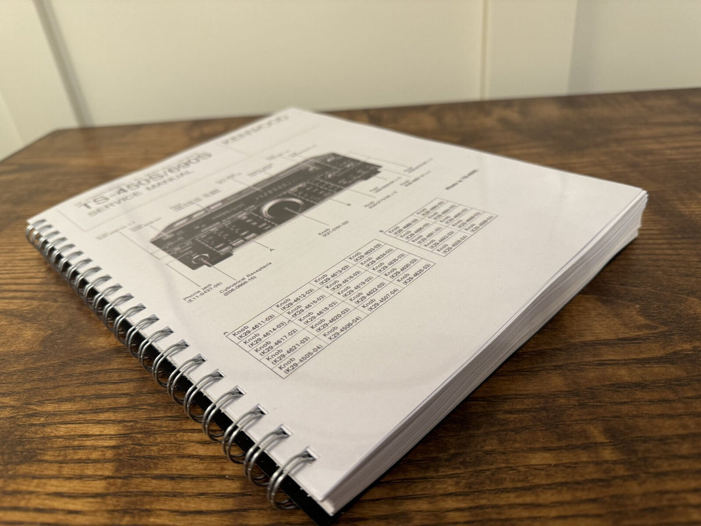 KENWOOD TS-450S TS-690S SERVICE  MANUAL - HUGE FOLD-OUT PAGES - WIRE BOUND