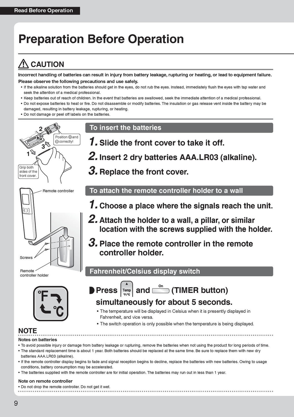 DAIKIN FTX18UVJU FTX24UVJU Air Conditioner Mini Split User Manual, BOUND, COVERS