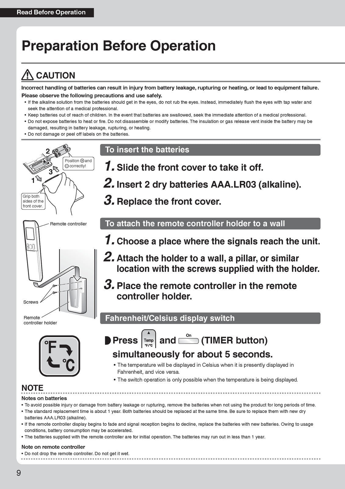 DAIKIN FTX18UVJU FTX24UVJU Air Conditioner Mini Split User Manual, BOUND, COVERS