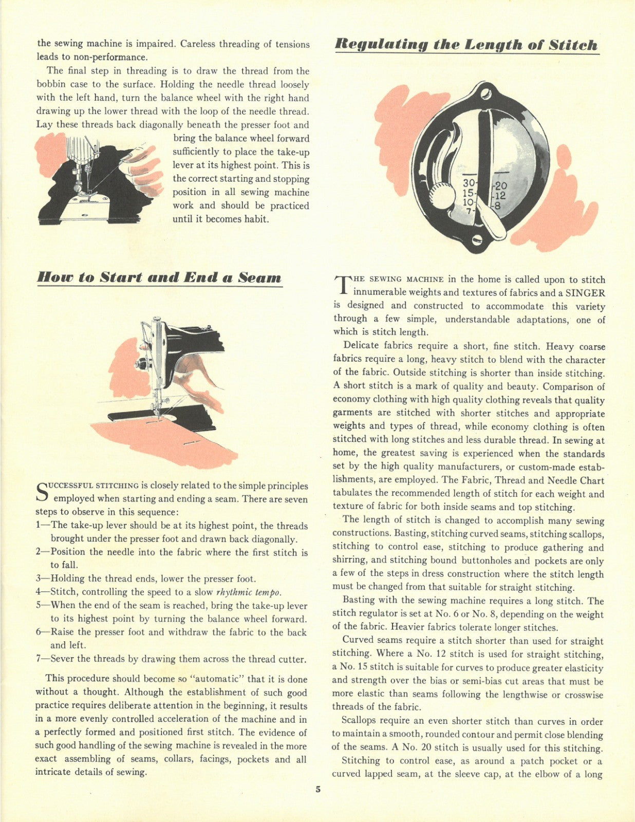 SINGER Sewing Skills Reference Book in COLOR Manual - LOOP BINDING, TOUGH COVERS