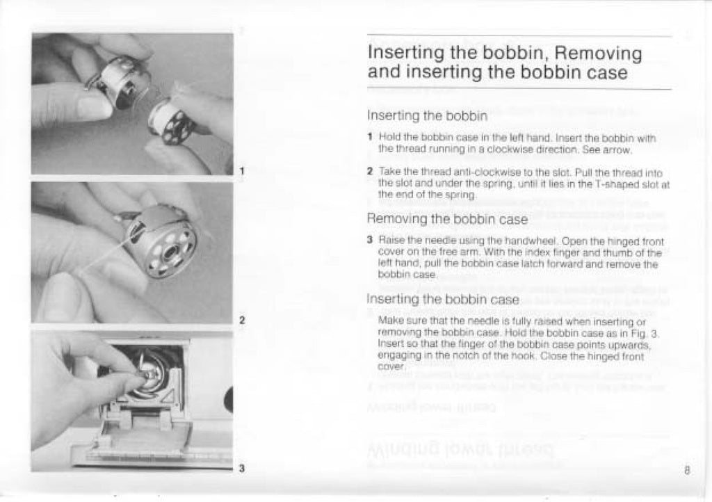 BERNINA 1004 1005 Sewing Machine Instruction Manual - WIRE BOUND - TOUGH COVERS