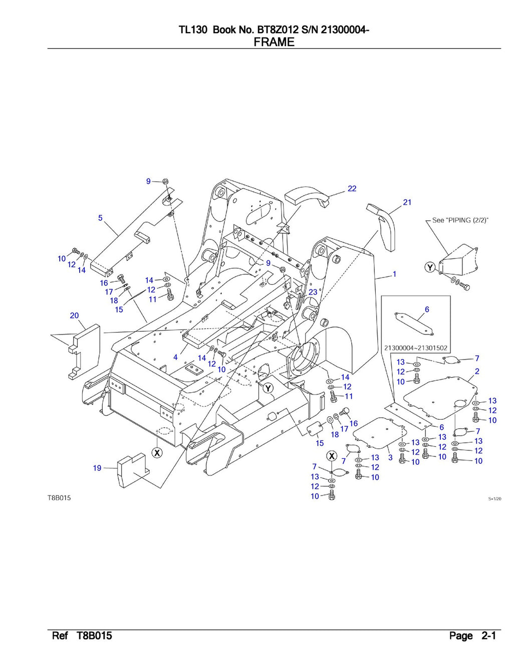 TAKEUCHI TL130 ILLUSTRATED PARTS LIST MANUAL - WIRE BOUND - TOUGH COVERS