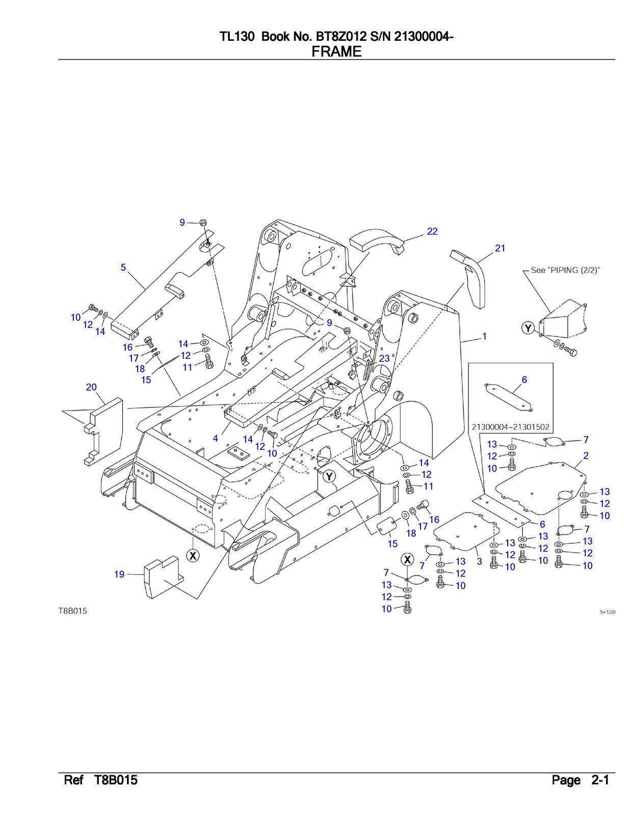 TAKEUCHI TL130 ILLUSTRATED PARTS LIST MANUAL - WIRE BOUND - TOUGH COVERS
