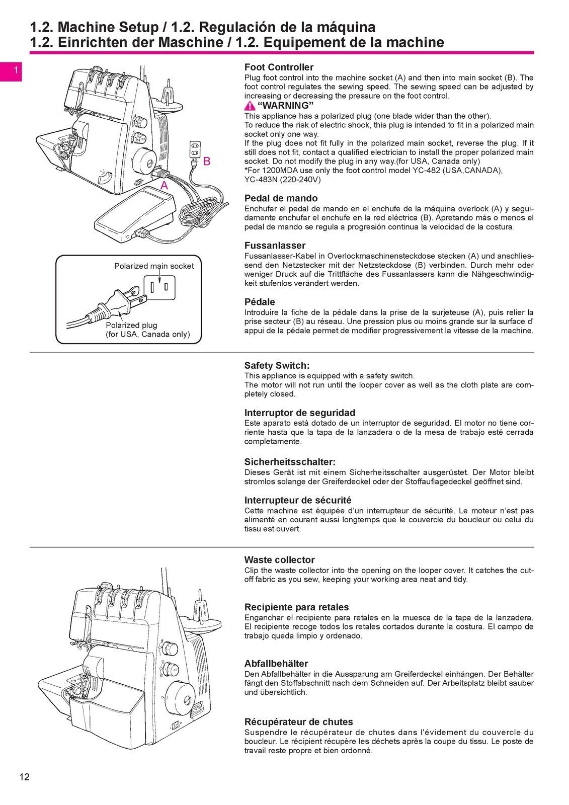 BERNINA 1150 Overlocker Sewing Machine Instruction Manual - WIRE BOUND - COVERS
