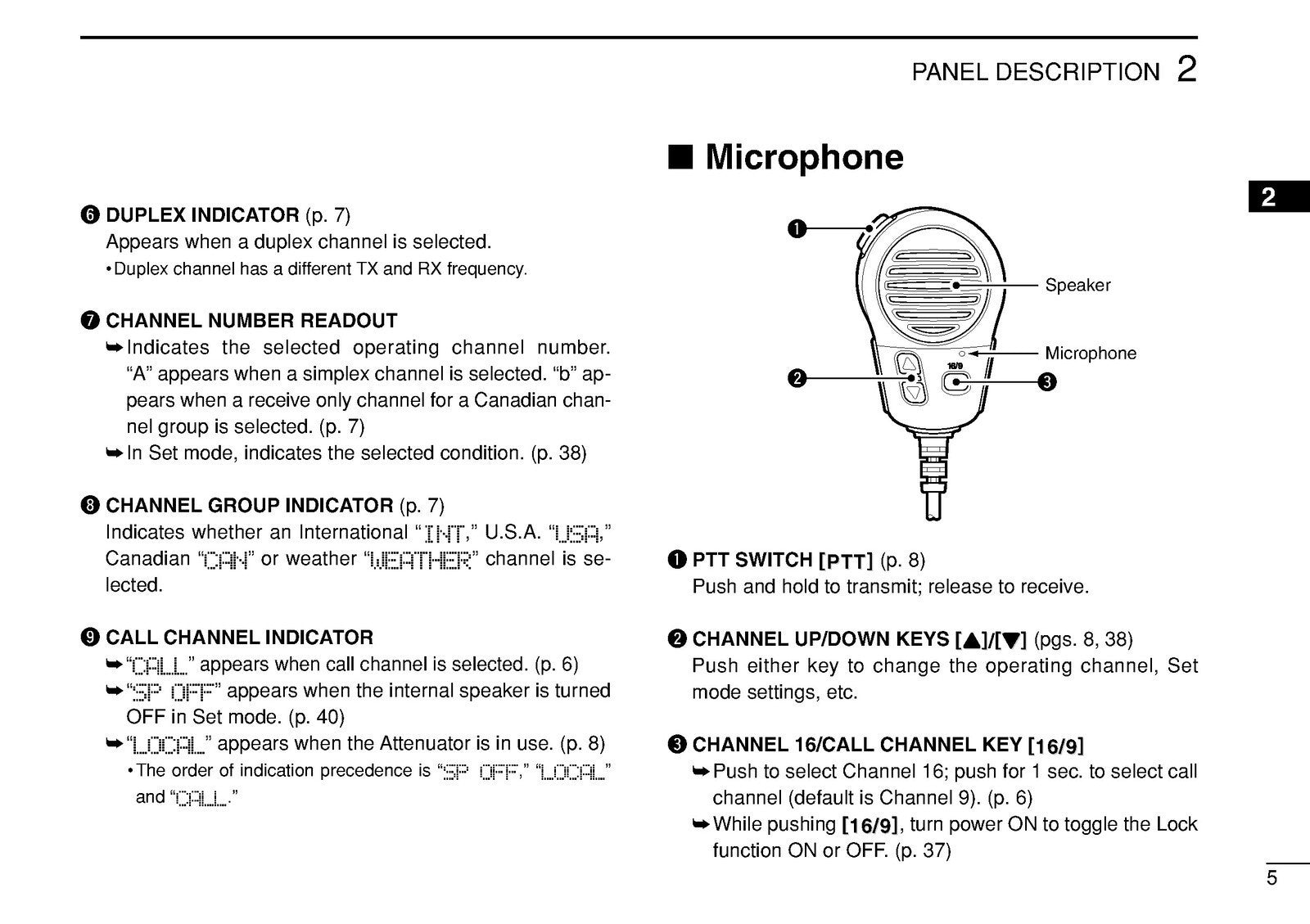 ICOM IC-M502A MARINE TRANSCEIVER INSTRUCTION MANUAL - WIRE BOUND - TOUGH COVERS