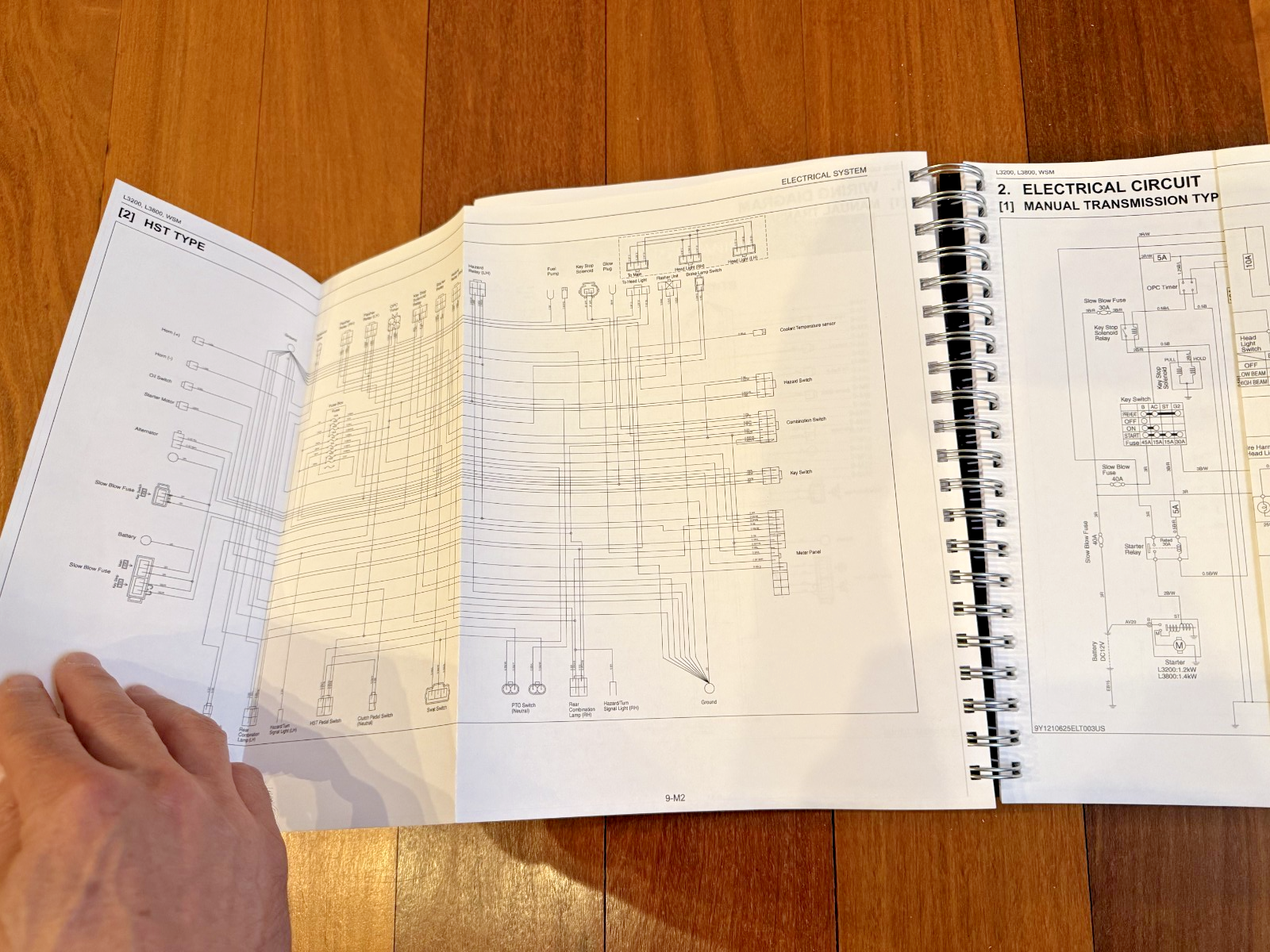 KUBOTA L3200 L3800 Tractor Workshop Manual 2011-2014 - BOUND - COVERS - FOLDOUTS