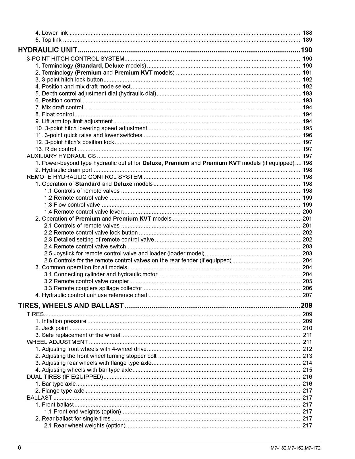 KUBOTA M7-132 M7-152 M7-172 OPERATORS MANUAL - STEEL WIRE BOUND - TOUGH COVERS
