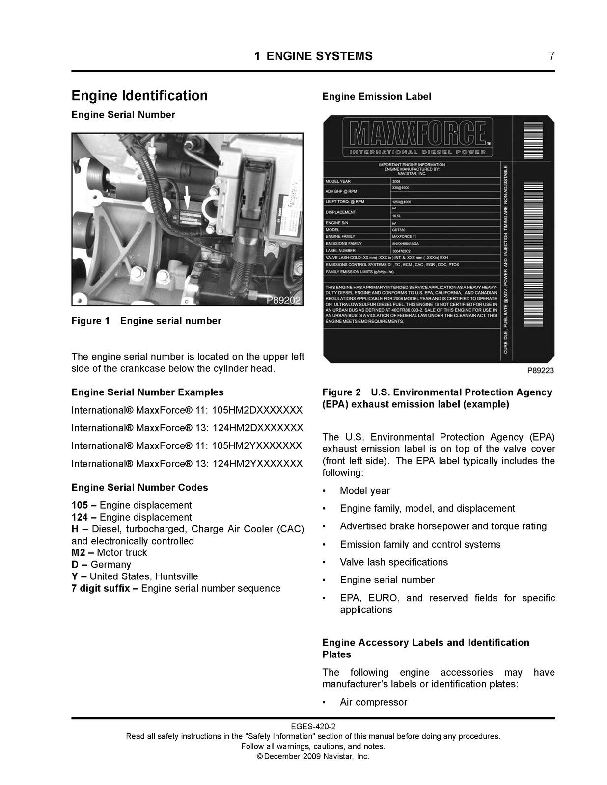 INTERNATIONAL MaxxForce 11 13 EGR Diagnostic Troubleshooting Manual 2009 - BOUND