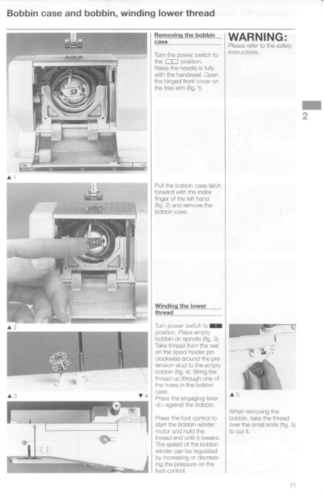 BERNINA 1260 Sewing Machine User Manual - STEEL WIRE BOUND - PROTECTIVE COVERS