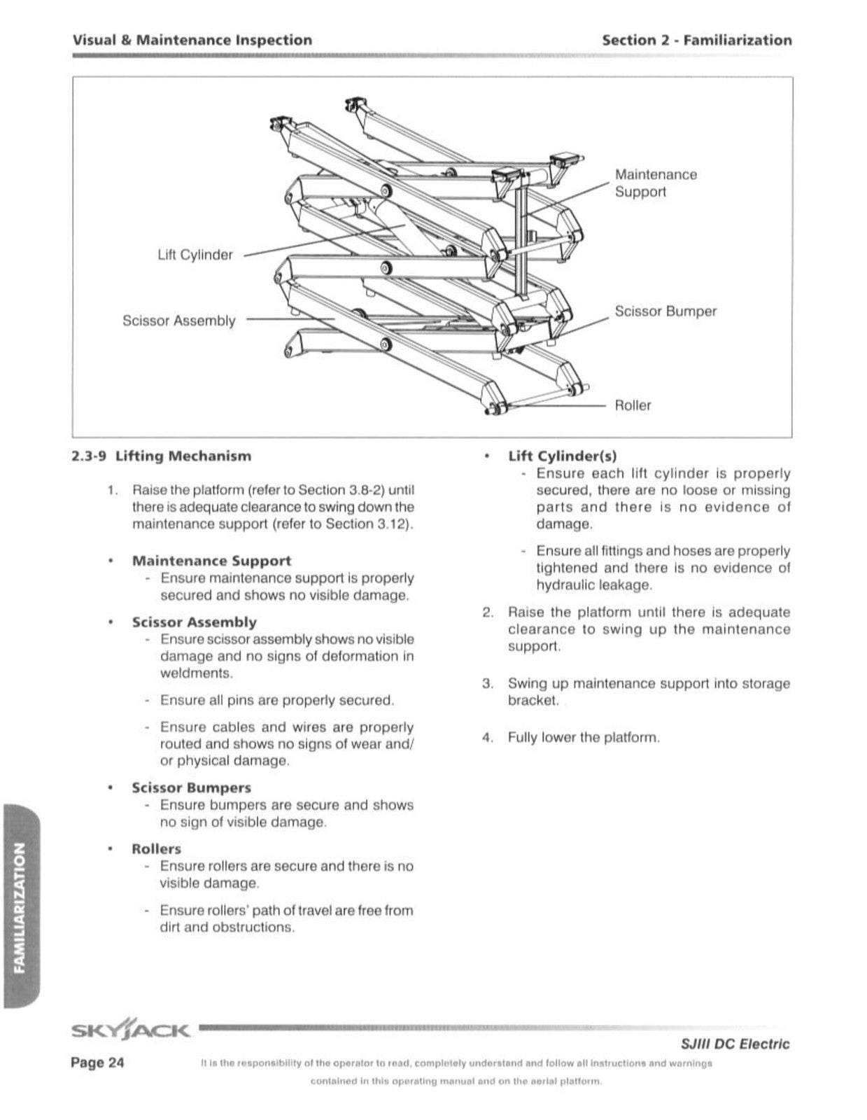 SKYJACK SJIII 3219 3226 4632 DC ELECTRIC SCISSOR LIFT User Manual - WIRE BOUND