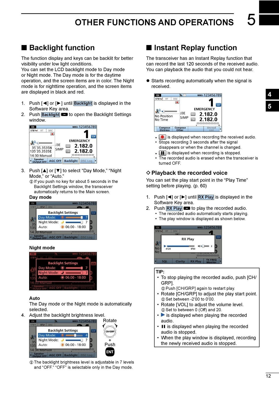ICOM IC-M804 MARINE TRANSCEIVER INSTRUCTION MANUAL - WIRE BOUND - TOUGH COVERS