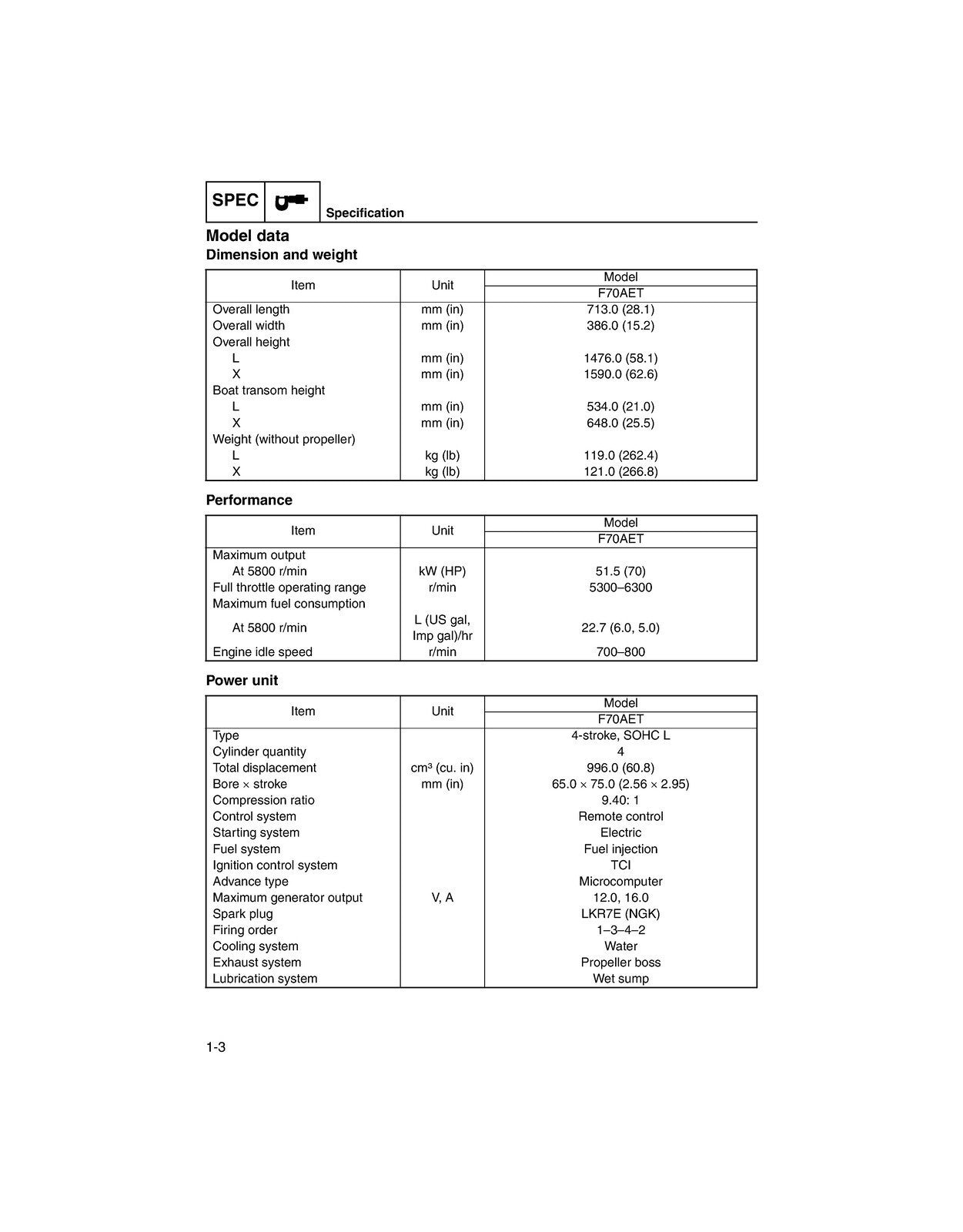 YAMAHA F70A OUTBOARD ENGINE SERVICE MANUAL - STEEL WIRE BOUND, PROTECTIVE COVERS