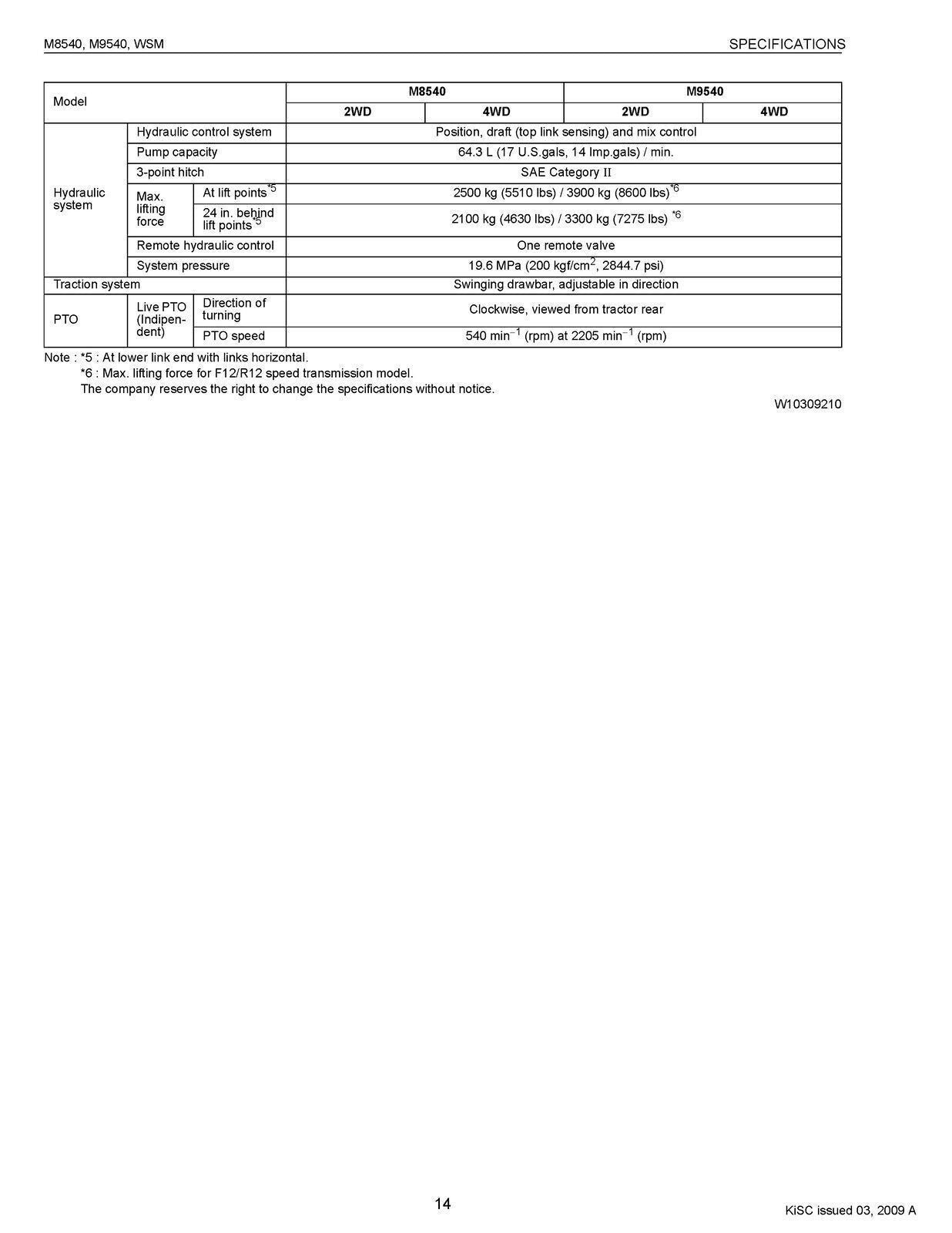KUBOTA M8540 M9540 WORKSHOP MANUAL - STEEL BOUND - COVERS - 2 VOLS - XL FOLDOUTS