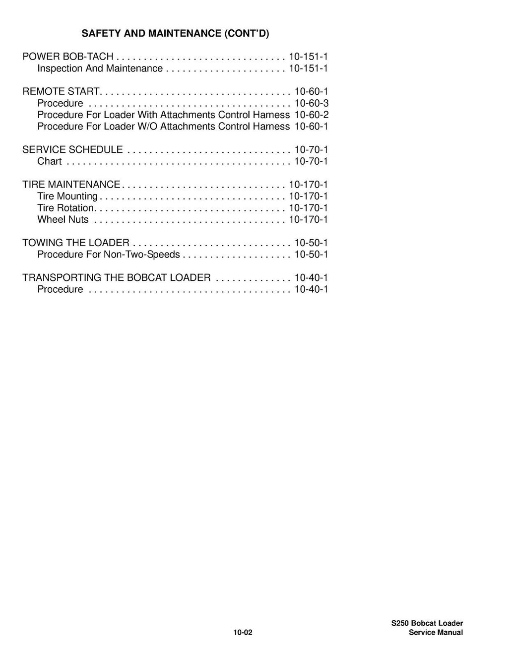 BOBCAT S250 TURBO HIGH FLOW SERVICE MANUAL - BOUND - TOUGH COVERS - XL FOLDOUTS