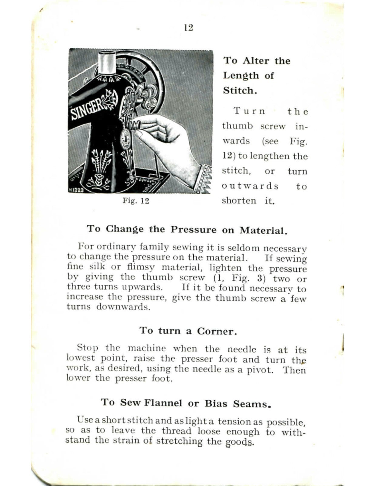 SINGER 66 Sewing Machine User Manual Reprint of Original, Tough WIRE Binding