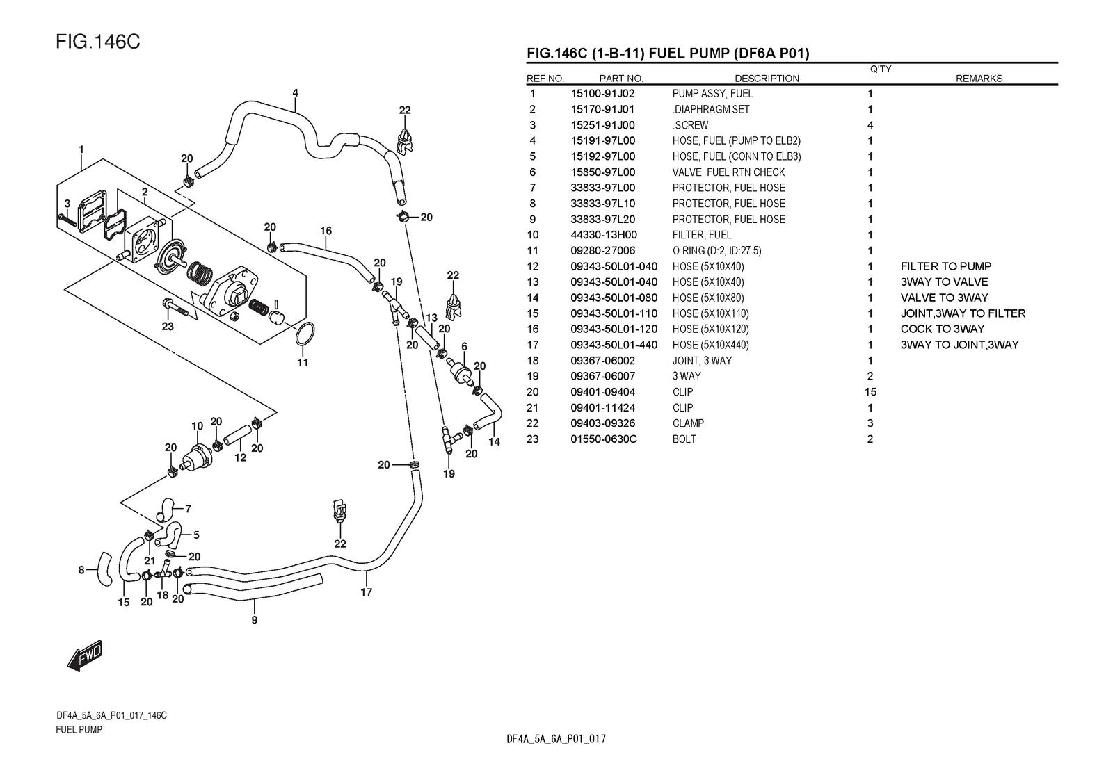 SUZUKI DF4A DF5A DF6A OUTBOARD PARTS CATALOGUE MANUAL - WIRE BOUND, TOUGH COVERS