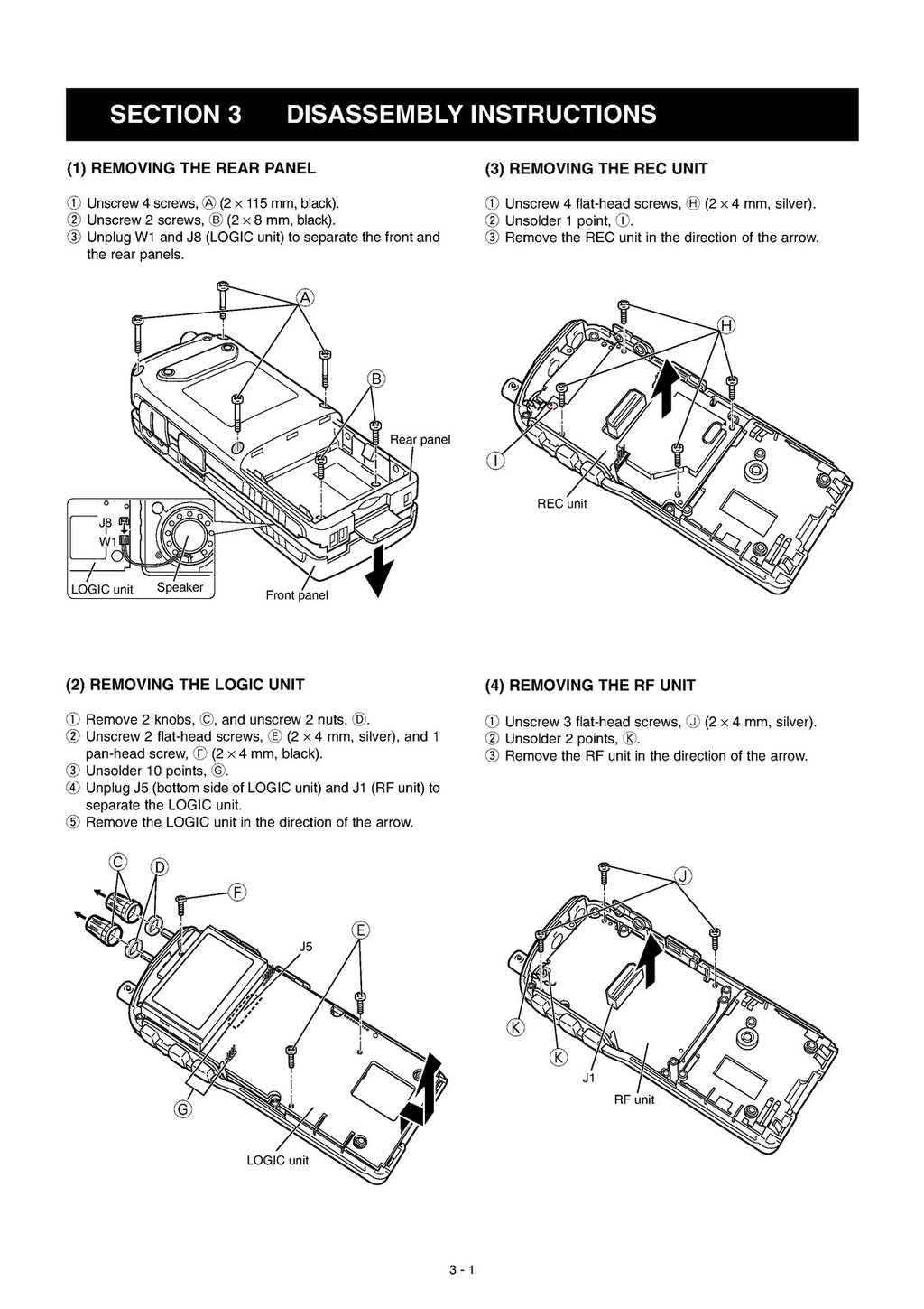 ICOM IC-R20 Communications Receiver SERVICE Manual - WIRE BOUND - TOUGH COVERS