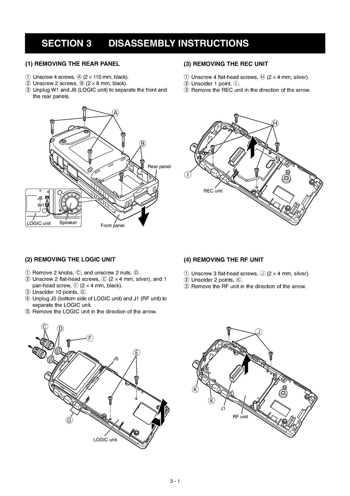 ICOM IC-R20 Communications Receiver SERVICE Manual - WIRE BOUND - TOUGH COVERS