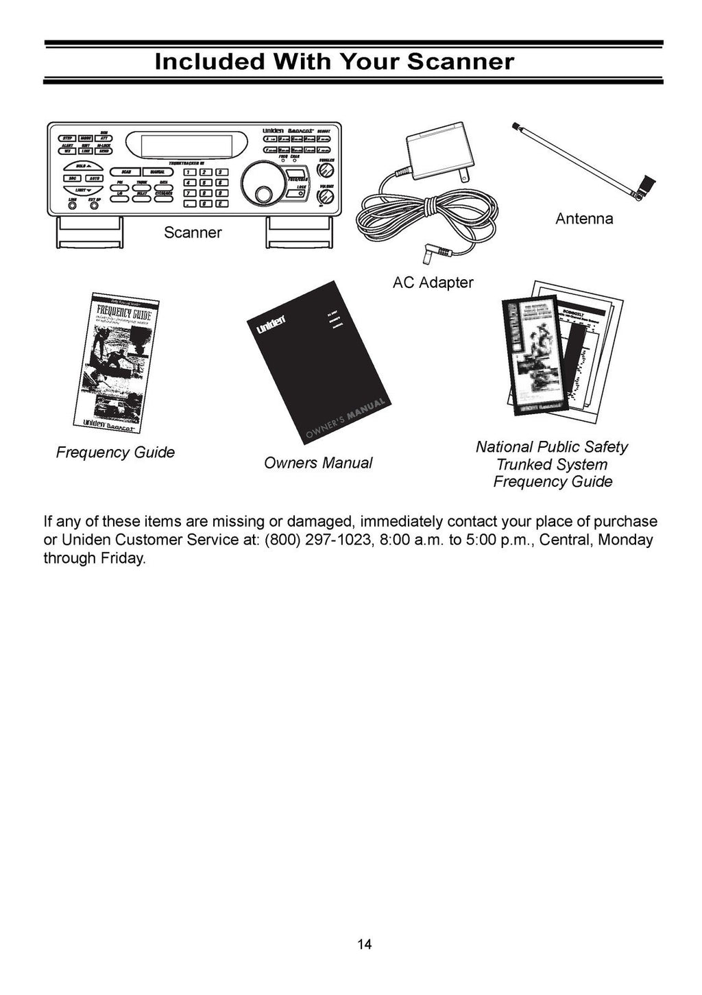UNIDEN Bearcat Trunk Tracker III BC898T Operators Manual - WIRE BOUND - COVERS