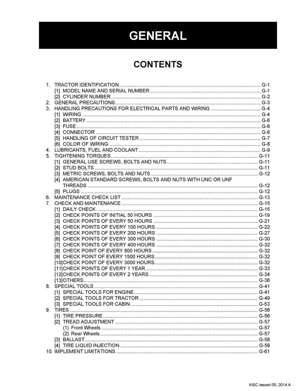 KUBOTA B2650 B3350 HSDC TRACTOR WORKSHOP MANUAL WIRE BOUND, COVERS, XL FOLDOUTS